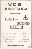 High-Score Heft 1 vom 1. Mai 1983. (Bild: Atari)