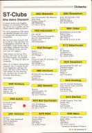 Übersicht der ST-Clubs aus der ST-Computer, Ausgabe November 1986. (Bild: Heim-Verlag)