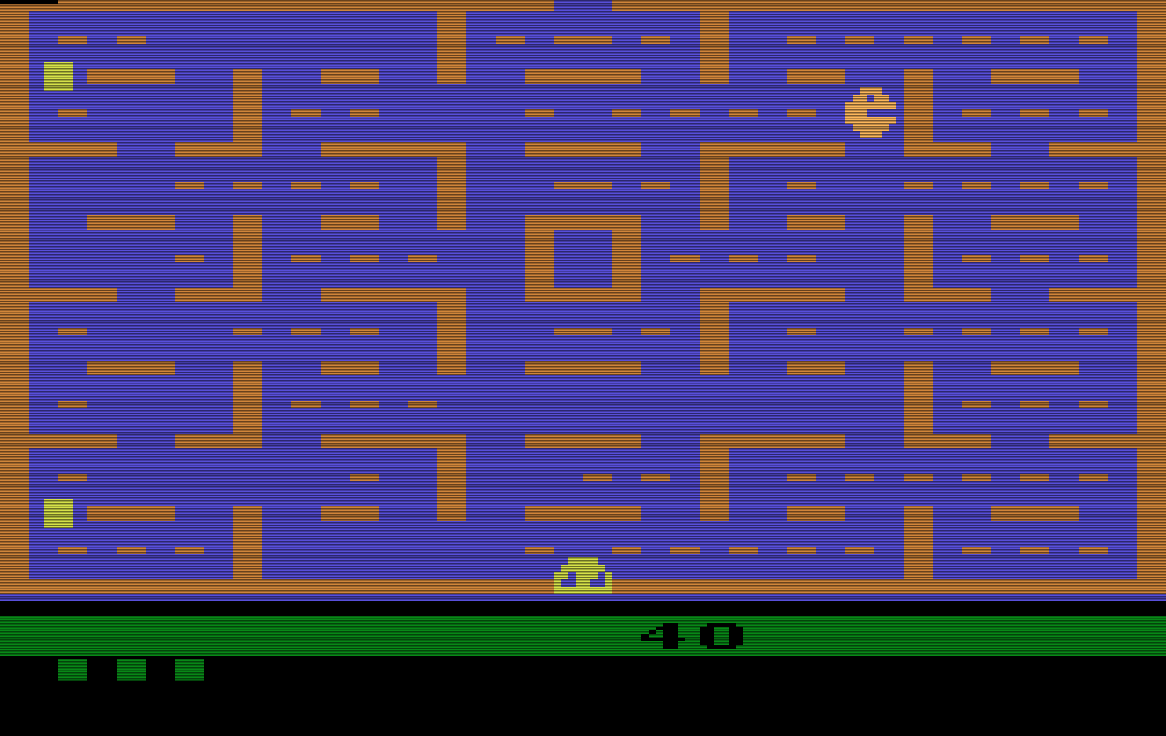 Geflacker vor den Augen - die Version von Pac-Man für das Atari VCS. (Bild: Atari)