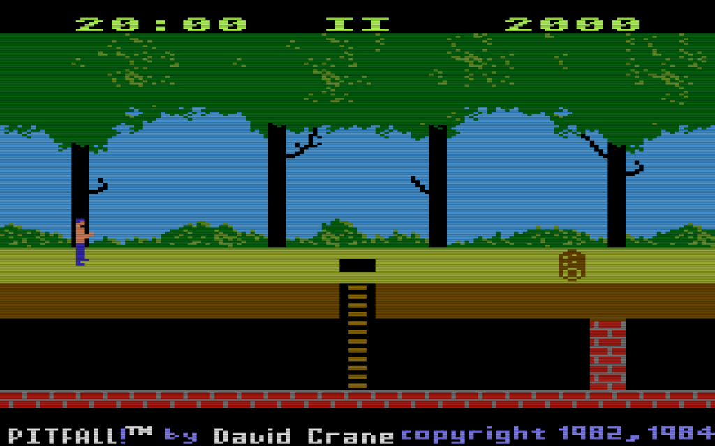 Die Pitfall!-Version die 1984 für die Atari 5200 Spielkonsole erschien wurde ebenfalls von dem Activision-Programmierer David Crane entwickelt. (Bild: Activision)