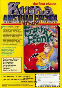 Werbung für den von Früchten geplagten Frank in einem englischen Spielemagazin. (Bild: Kuma Computers Ltd.)