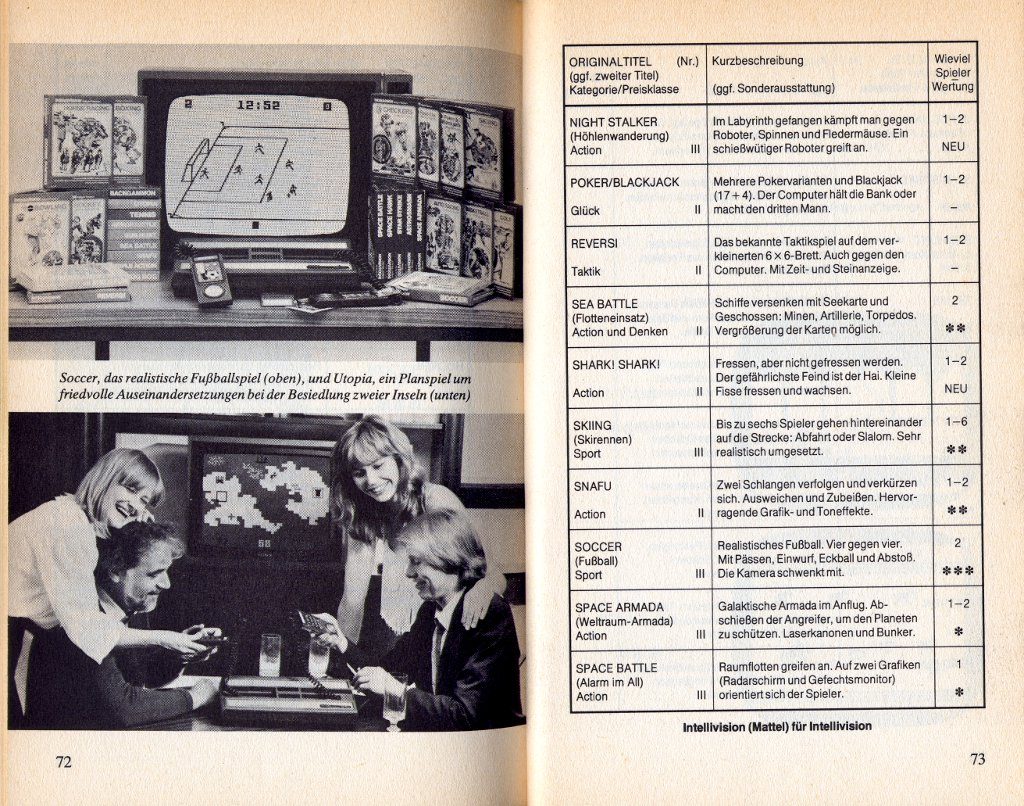 Leseprobe aus dem Kapitel Konsolen und Spiele - Mattel Intellivision. (Bild: Heyne Verlag)