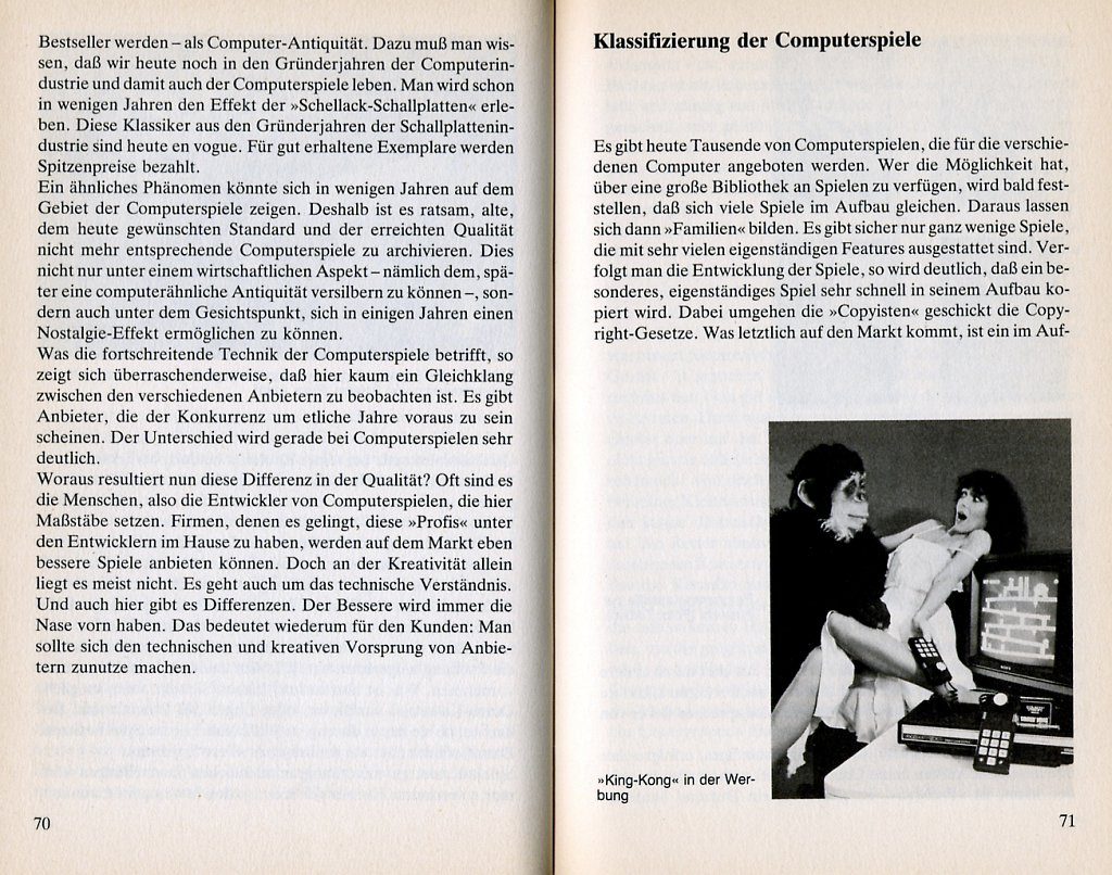 Leseprobe aus den Kapiteln Piktogramme oder Kinoqualität und Klassifizierung der Computerspiele. (Bild: Knaur Verlag)