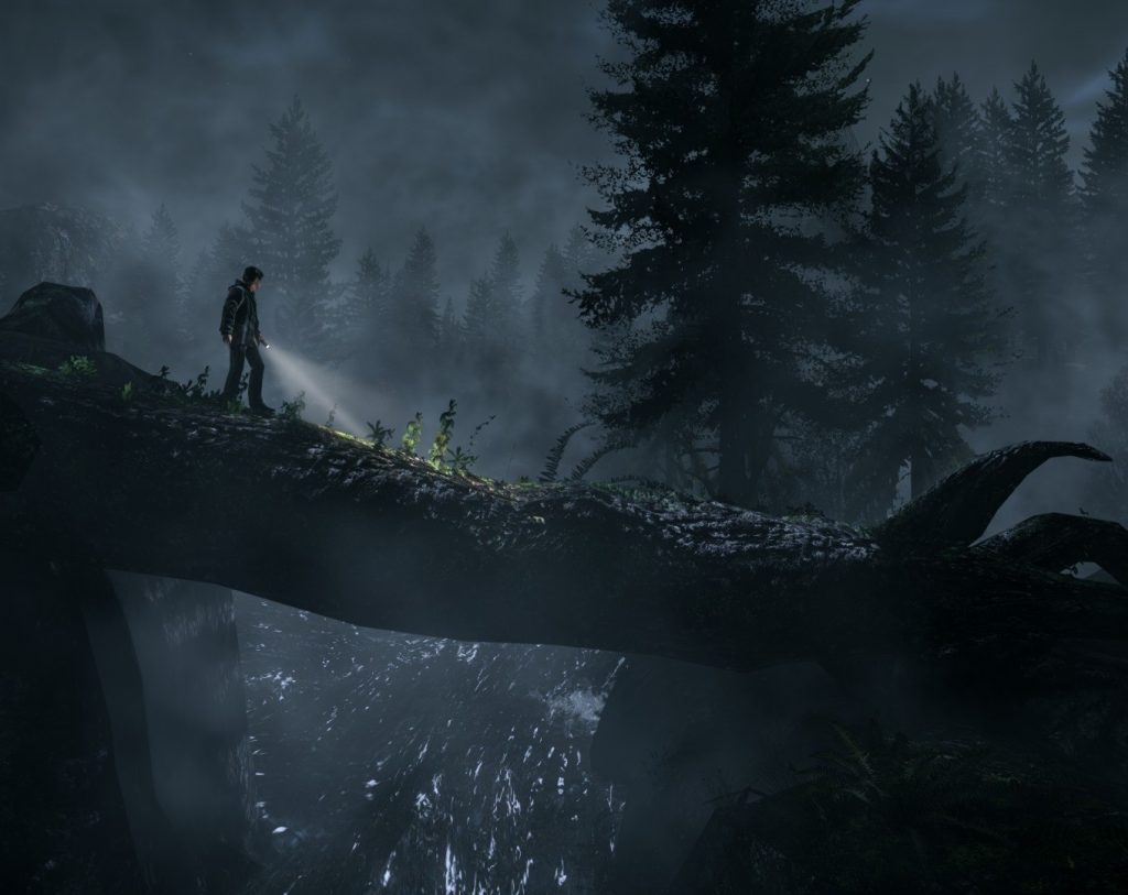 Nichts geht über einen gemütlichen Waldspaziergang bei Nacht. (Bild: wallpaperplay.com/remedy)