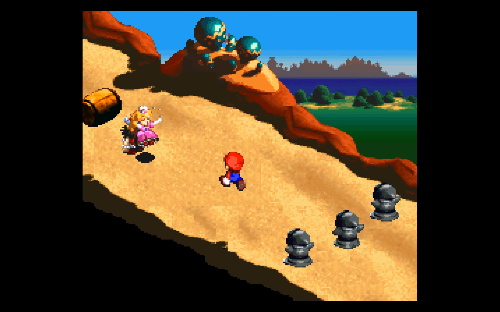 Ein Wettrennen um Peach zu retten