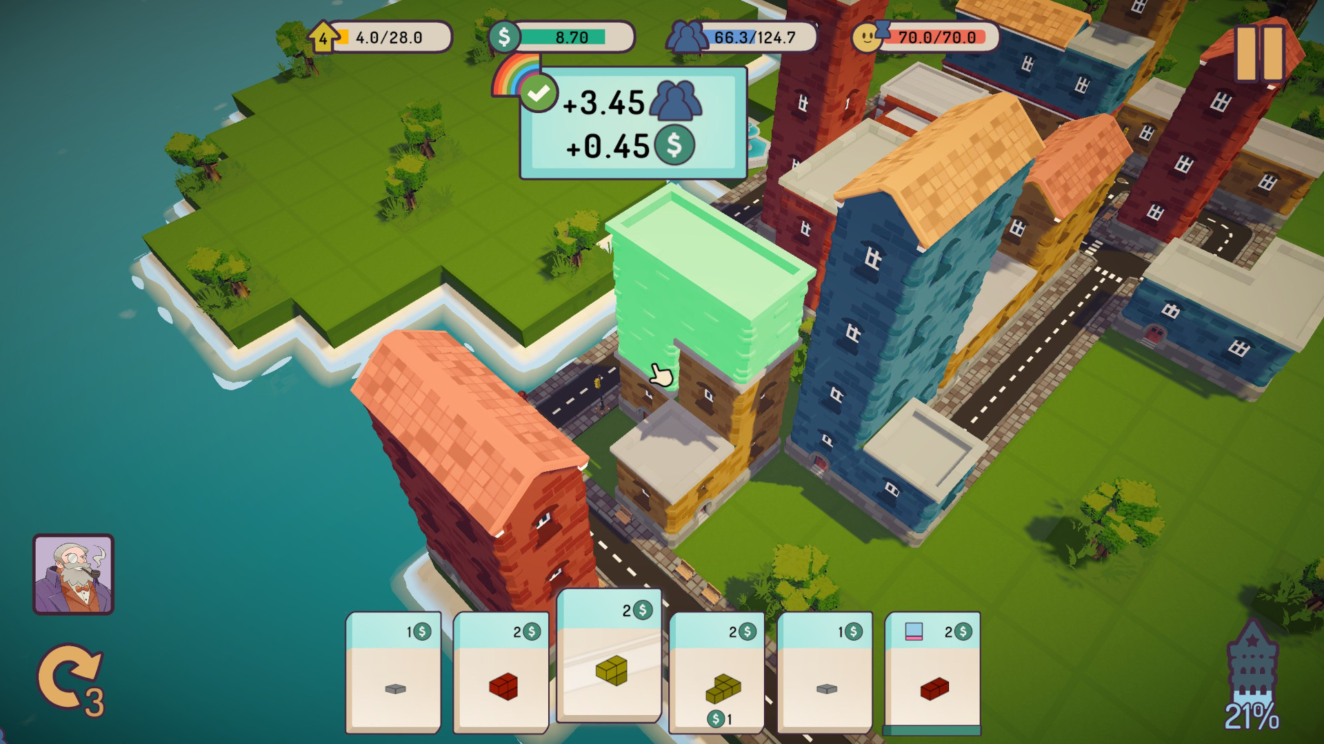 Passt der Block farblich, gibt es gewisse Extras.