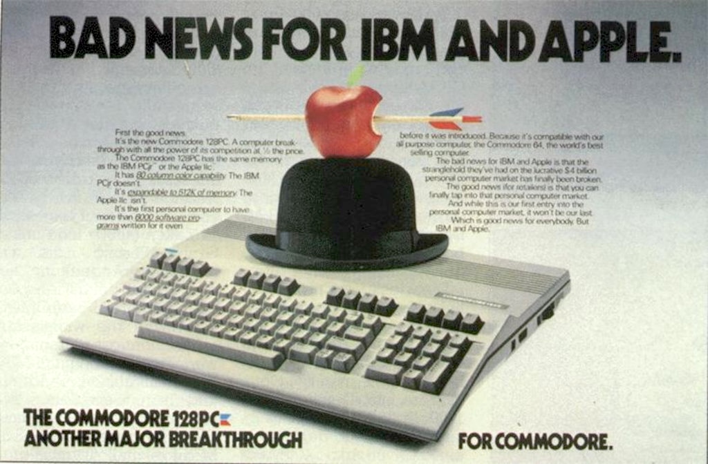 Werbung für den 128er © by Commodore