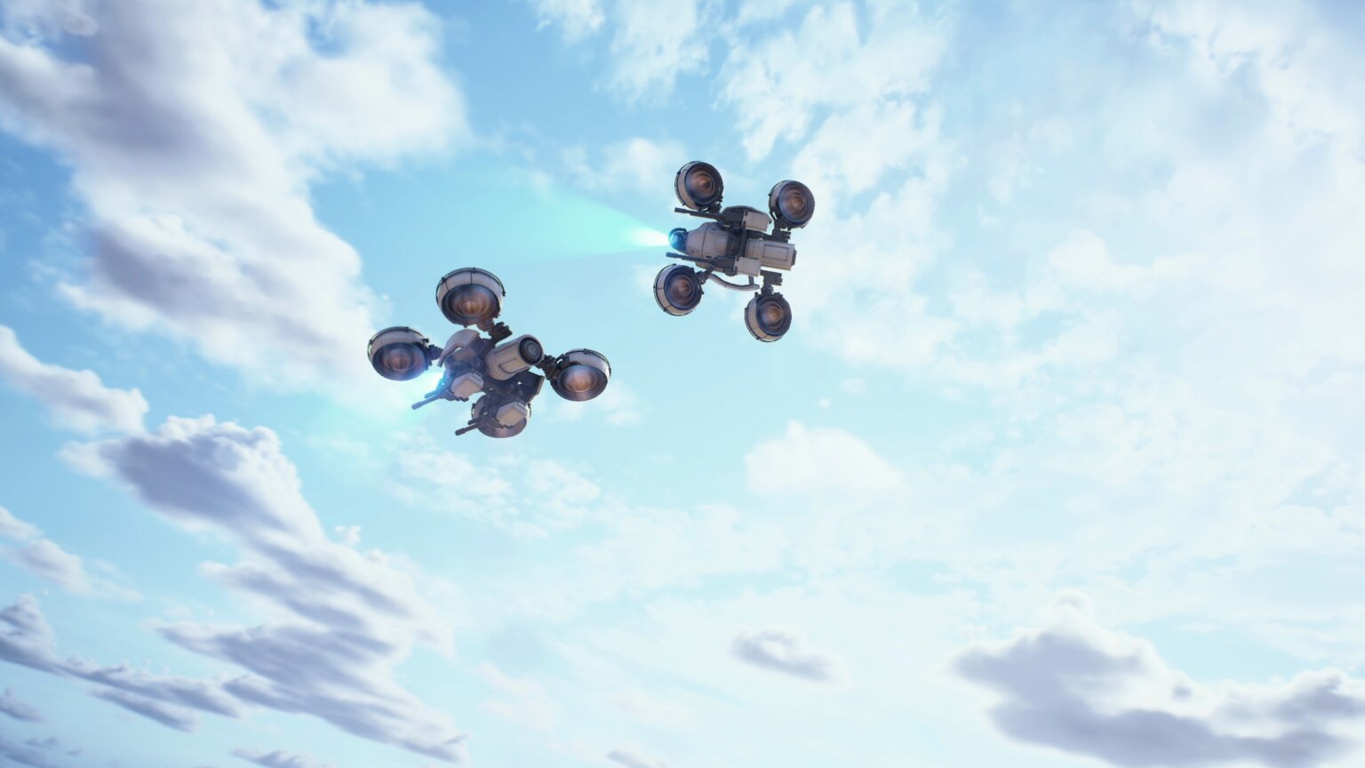 Die Wespe richtet zunächst einen roten Ziel-Laser aus, bevor sie eine Salve von Projektilen abfeuert. Beim Feuern bleibt sie stationär. Quelle: https://arcraiders.wiki/