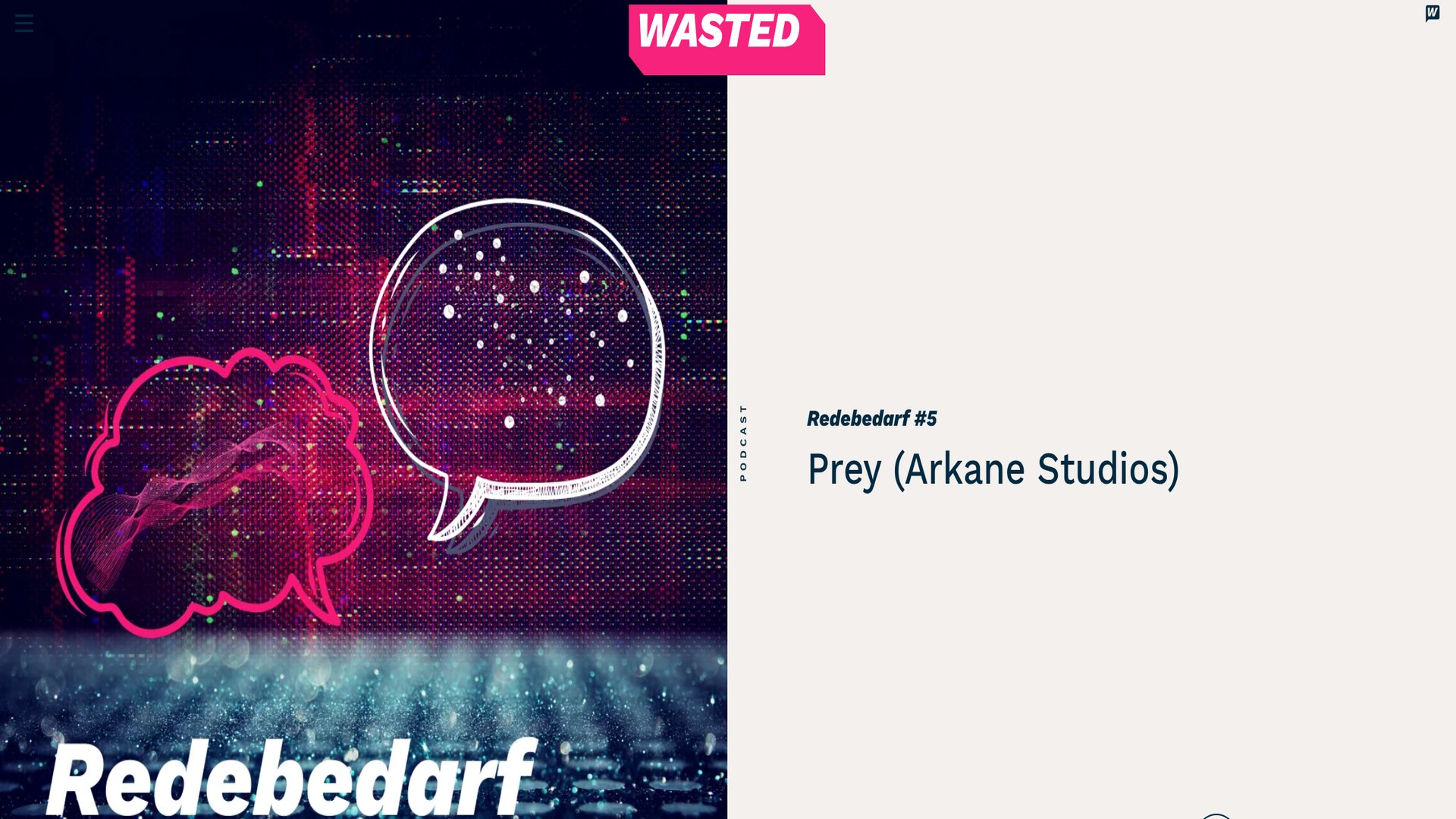 Back to WASTED: Arkanes Juwel Prey im Rampenlicht