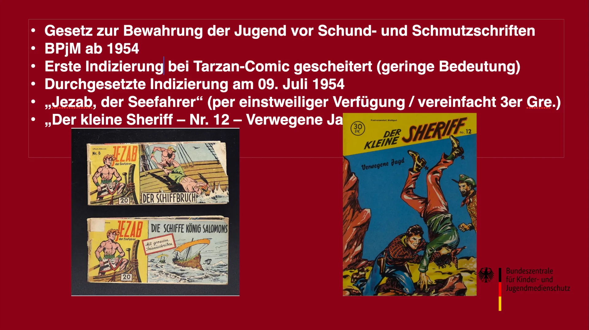 Bevor Computerspiele ins Visier der Prüfstelle gerieten, beschäftigte sich der Jugendschutz unter anderem mit Comics.