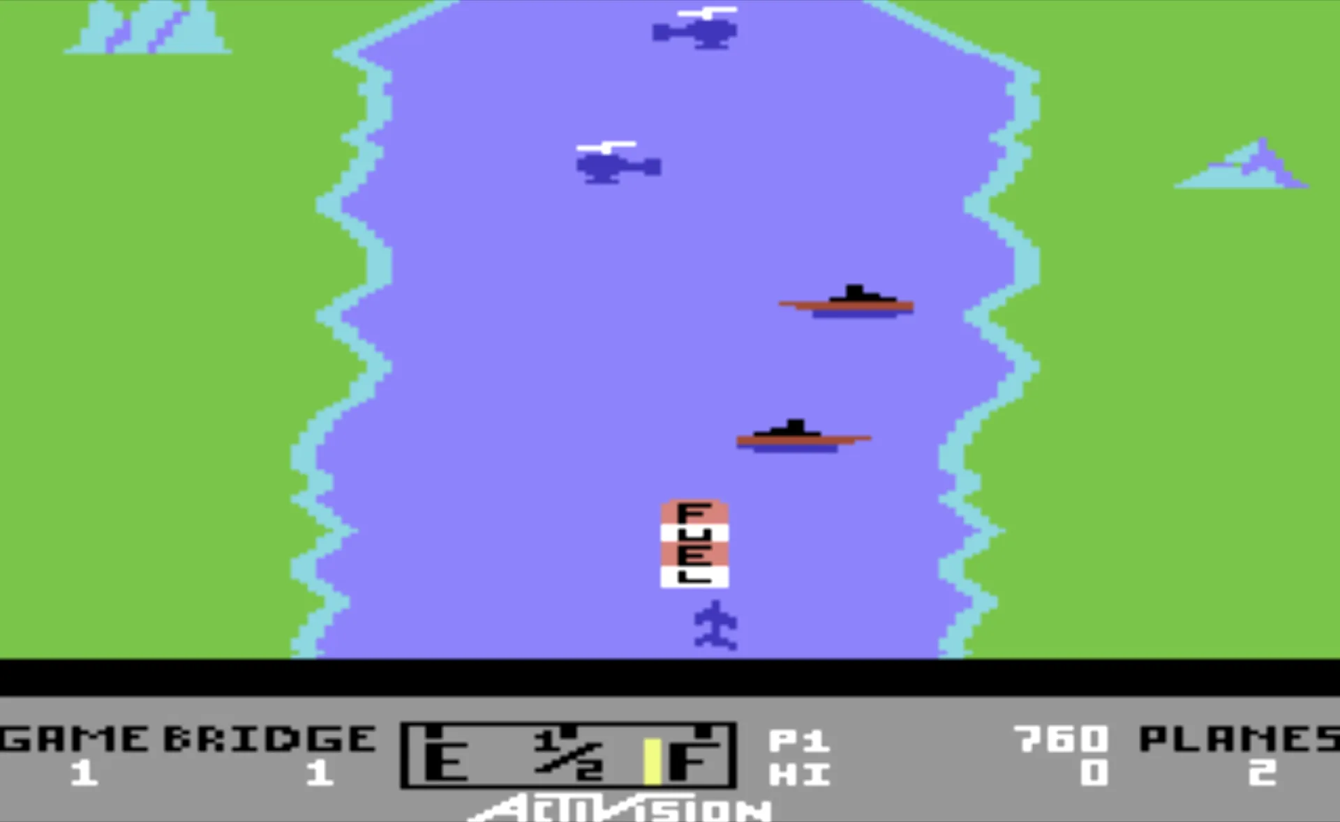 River Raid von Carol Shaw erschien 1982 für das Atari 2600 und wurde später auf zahlreiche weitere Systeme portiert.